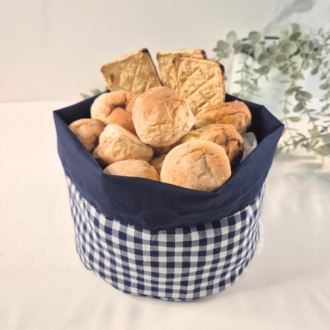 Panera cuadrille azul